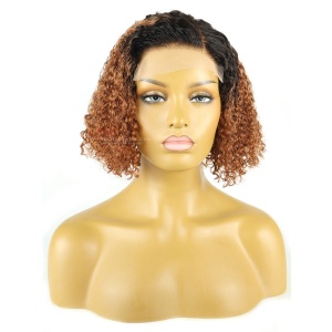 1BT30# Wear&Go 5X5'' HD Lace Closure BOB Style Wig Curly Hair [BOB30]