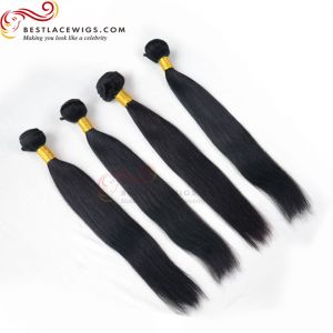 Virgin Indian Hair 4Pcs Bundles Straight Hair Weaves Extensions [BS181]