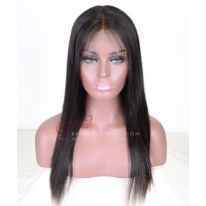 Silky Straight Brazilian Virgin Hair Glueless Full Lace Wigs [BSW001]