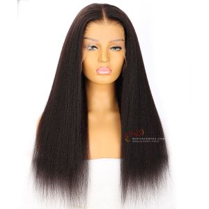 Skin Melted HD Lace New Clean Hairline 13x6 Lace Frontal Wig Kinky Straight Hair[HD04] 