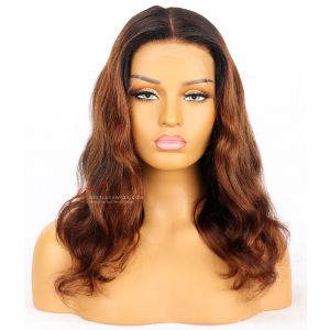 Skin Melted HD Lace Ombre Wavy Hair 13x4 Lace Front Wig [HD31] 