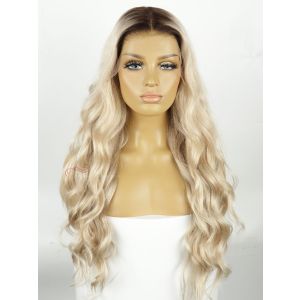 Ombre Blonde Wavy Virgin Hair Wear&Go 9X6 HD Lace Wig [PCW20]