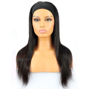 Silky Straight Indian Remy Hair Headband Wigs [HB001]