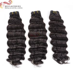 3 Bundles Deep Wave Indian Remy Hair Weaves [BS022]