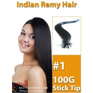 Stick Tip/I-Tip Indian Remy Hair Extensions 100 Strands 100G [IT001]