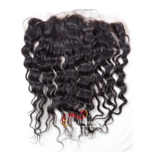 13x4in Deep Wave Indian Remy Hair Lace Frontal [LF07]