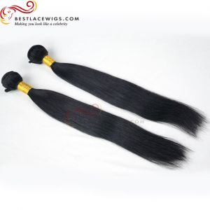 2Pcs/Lot Virgin Indian Straight Hair Weaves [BS015]