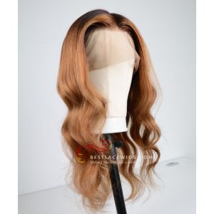 Ombre Color Pre-Plucked 360 Lace Frontal Wig Brazilian Virgin Hair [GLW004]