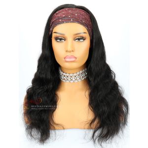 Body Wave Indian Remy Hair Headband Wigs [HB006]