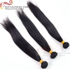 Virgin Indian Hair 3Pcs Bundles Straight Hair Weaves Extensions [BS081]