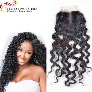 Middle Part Lace Closure Milan Curl Virgin Brazilian Hair [BRW002]