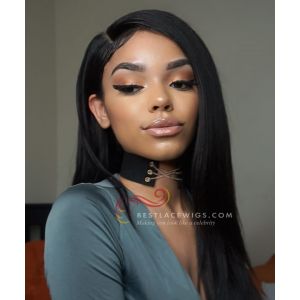 130% Density Pre-Plucked 360 Frontal Wig Silky  Straight Indian Remy Hair [GLW011]