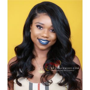 Heavy Density Body Wave Indian Remy Hair 360 Lace Wigs [GLW018]
