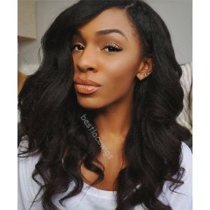 Virgin Brazilian Hair Glueless Full Lace Wigs Kinky Straight Hair [GSW137]