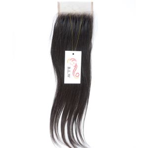 Natural Color Indian Virgin Hair Silky Straight Lace Closure [TC31]