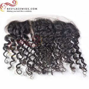 12X2in Lace Frontal Indian Remy Hair Water Wave [LF28C]