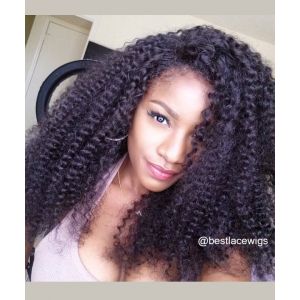 Water Wave Indian Remy Hair Glueless Lace Front Wigs [SW089]
