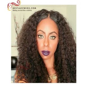 Water Wave Chinese Virgin Hair Glueless Lace Front Wig [SW096]