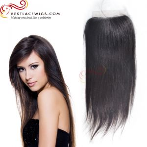 Silky Straight Brazilian Virgin Hair Lace Closure [TCB11]