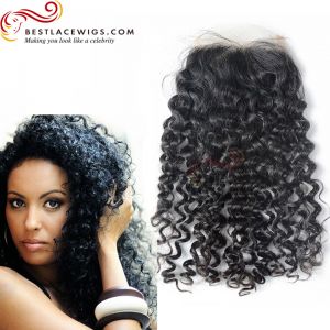 Water Wave Brazilian Virgin Hair Lace Closure [TCB15]