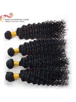 4Pcs/Lot Water Wave Virgin Indian Hair Weaves Extensions [BS184]