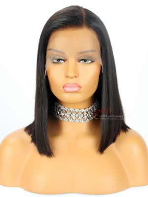 Silky Straight BOB Lace Front Wig Indian Remy Hair [BOB014]