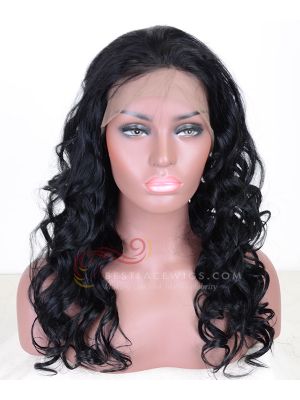 Body Wave Indian Remy Hair Glueless Lace Front Wigs [SW081]