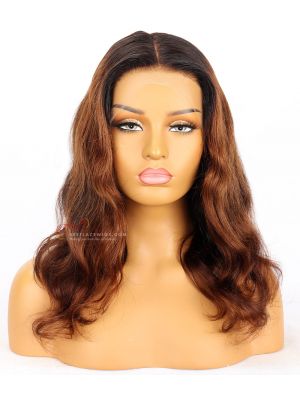 Skin Melted HD Lace Ombre Wavy Hair 13x4 Lace Front Wig [HD31] 