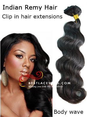 Clip In Hair Extensions Indian Remy Hair Body Wave [CLIP13]