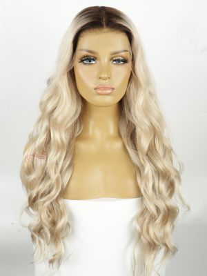 Ombre Blonde Wavy Virgin Hair Wear&Go 9X6 HD Lace Wig [PCW20]