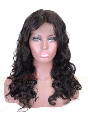 Body Wave Indian Remy Hair Glueless Lace Front Wig[SW084]