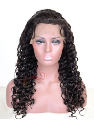 Indian Remy Hair Lace Front Wigs Deep Wave [SW087]