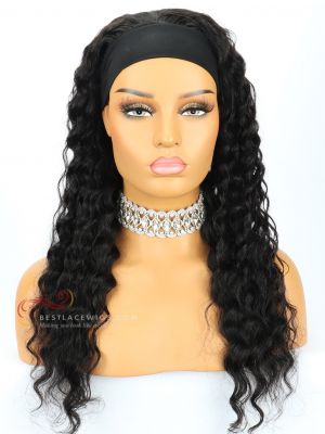 Deep Wave Indian Remy Hair Headband Wigs [HB008]