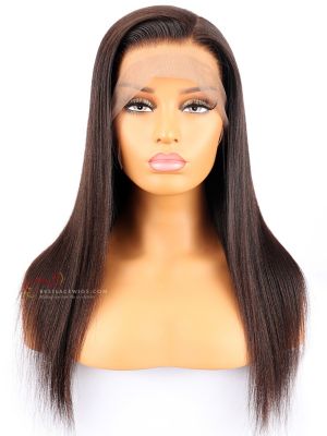 Light Yaki Chinese Virgin Hair Glueless Lace Front Wigs [SW095]