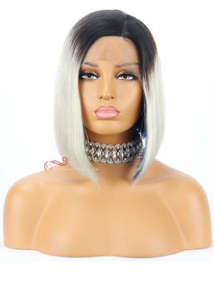 10inches Silky Straight BOB Brazilian Virgin Hair  Lace front  Wigs [CWS35]