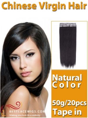 Tape In Virgin Chinese Hair Extensions 50G [TE001]