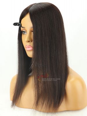 16inches Brazilian Virgin Hair Silky Straight 5.5*6 Size Lace Closure With Silk Top [CWS123]