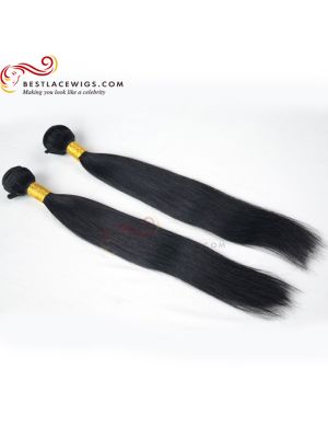 2Pcs/Lot Virgin Indian Straight Hair Weaves [BS015]