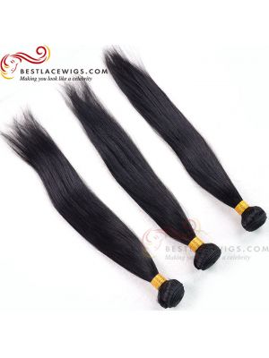 Virgin Indian Hair 3Pcs Bundles Straight Hair Weaves Extensions [BS081]