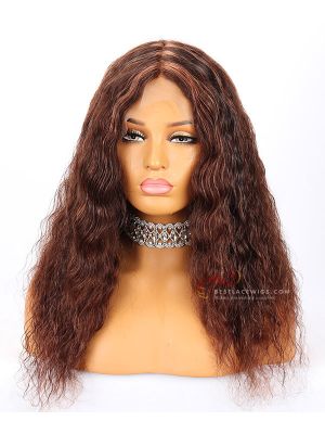 12in 150% Density Body Wave Brazilian Virgin Hair Full Lace Cap with Silk Top Wig [CWS40]