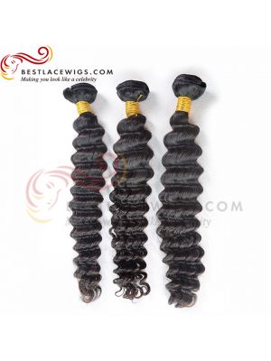 Deep Wave Brazilian Virgin Hair Extensions 3 Pcs/Lot [BS033]