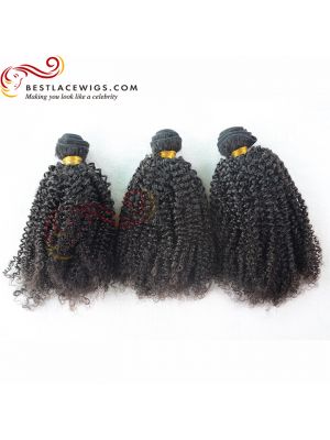 Brazilian Virgin  Hair 3pcs Kinky Curl Hair Weaves [BS049]