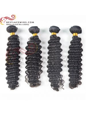 Virgin Brazilian Hair 4Pcs/Lot Deep Wave Hair Weaves [BS066]