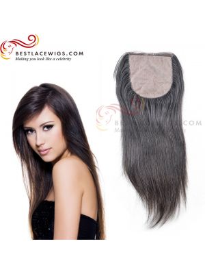 Silk Base Lace Top Closure Virgin Brazilian Hair Silky Straight [BSC01]