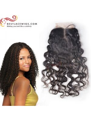 Middle Part Lace Closure Brazilian Curl Brazilian Virgin Hair [CN07]