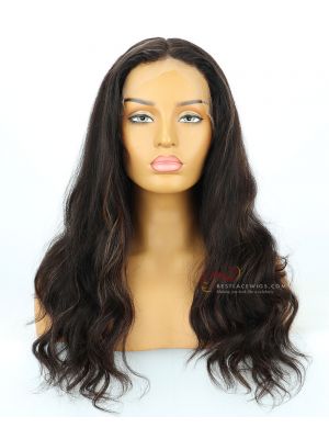 18in Highlight Color Body Wave 150% Density Indian Remy Hair Full Lace Wig[CWS205]