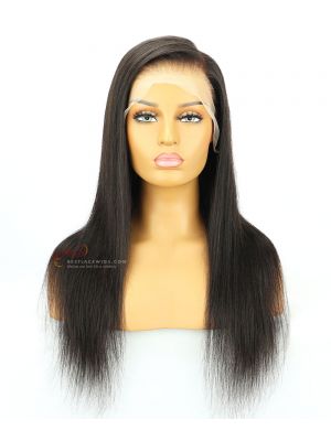 Pre-Plucked 6in Part Transparent Lace Silky Straight Lace Front Wigs[GSW080]