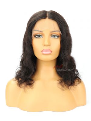10&12" Body Wave  Silk Top Hidden Knots 360 Frontal Wig Indian Remy Hair[CWS018D]