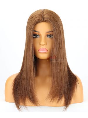 4#6# 14in Silky Straight Brazilian Virgin Hair Lace Front Wig [CWS46]