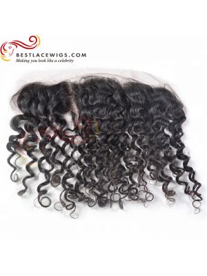 12X2in Lace Frontal Indian Remy Hair Water Wave [LF28C]